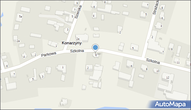 Konarzyny, Szkolna, 4, mapa Konarzyny