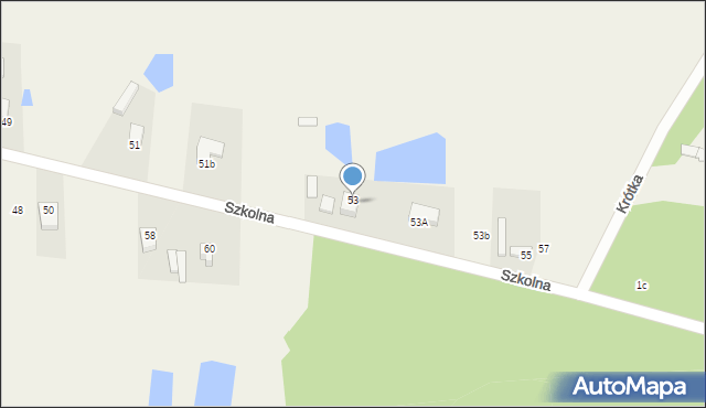 Konin, Szkolna, 53, mapa Konina