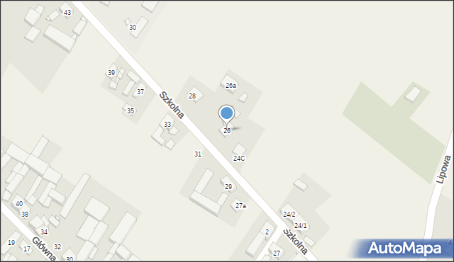 Konojad, Szkolna, 26, mapa Konojad