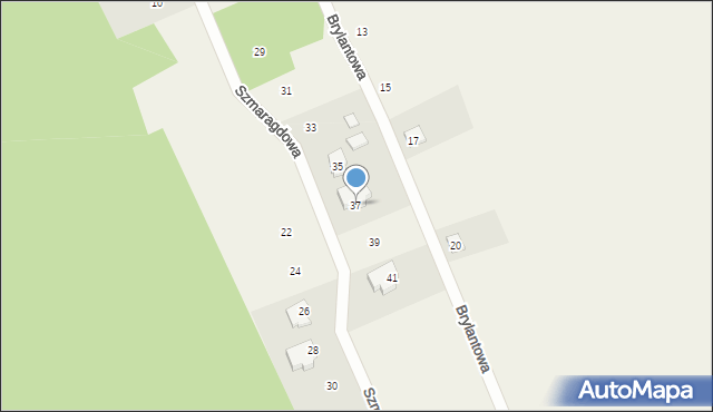 Konopiska, Szmaragdowa, 37, mapa Konopiska