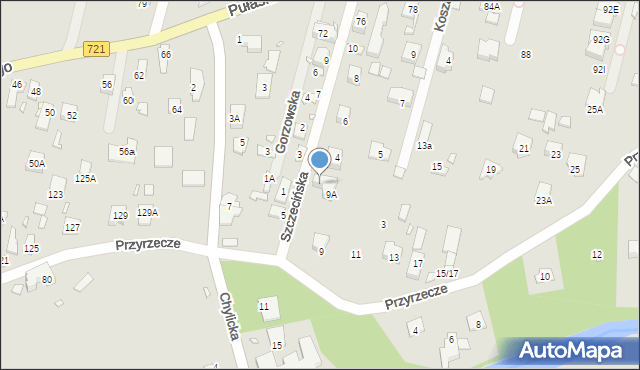 Konstancin-Jeziorna, Szczecińska, 2, mapa Konstancin-Jeziorna