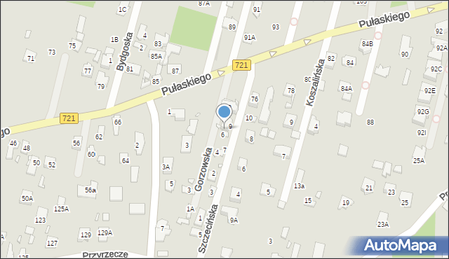 Konstancin-Jeziorna, Szczecińska, 6A, mapa Konstancin-Jeziorna