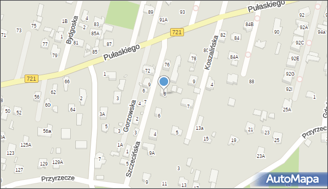 Konstancin-Jeziorna, Szczecińska, 8, mapa Konstancin-Jeziorna