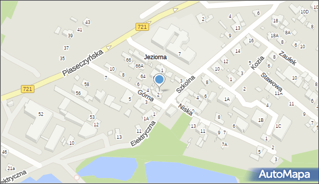 Konstancin-Jeziorna, Szkolna, 2, mapa Konstancin-Jeziorna