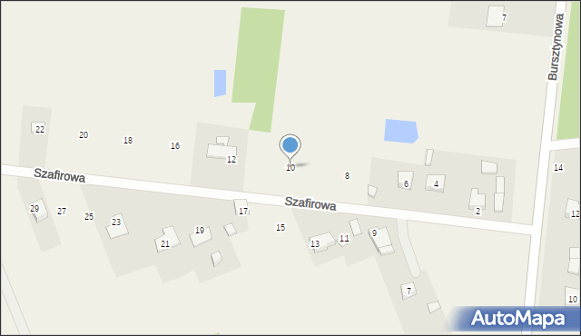 Korczew, Szafirowa, 10, mapa Korczew