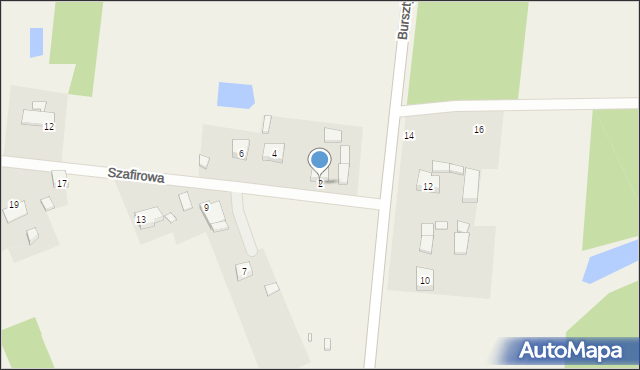 Korczew, Szafirowa, 2, mapa Korczew