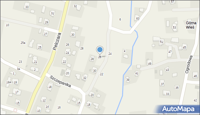 Korczyna, Szczepanika Jana, 26, mapa Korczyna