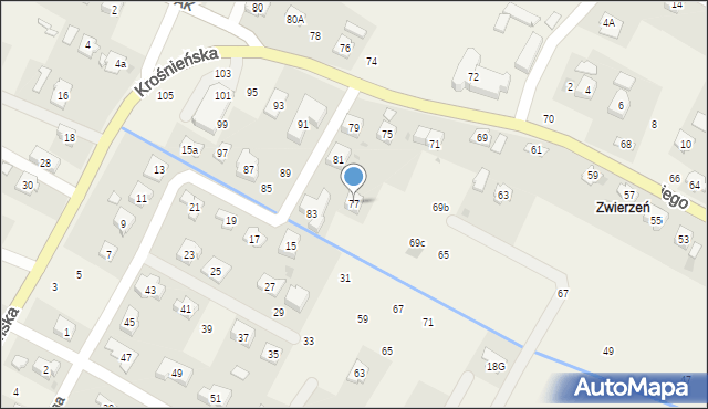 Korczyna, Szeptyckiego, gen., 77, mapa Korczyna