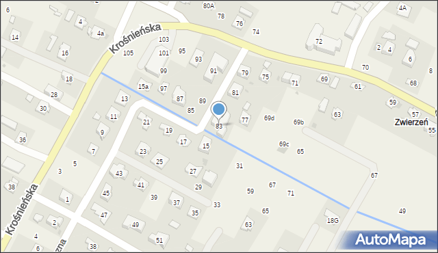 Korczyna, Szeptyckiego, gen., 83, mapa Korczyna