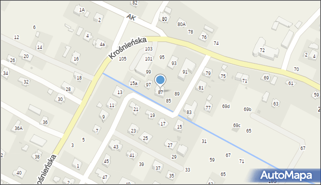 Korczyna, Szeptyckiego, gen., 87, mapa Korczyna