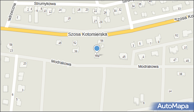 Koronowo, Szosa Kotomierska, 56a, mapa Koronowo