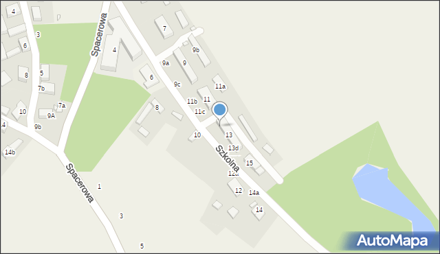 Korytowo, Szkolna, 13a, mapa Korytowo