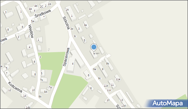 Korytowo, Szkolna, 7, mapa Korytowo