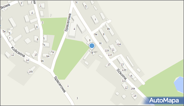 Korytowo, Szkolna, 8, mapa Korytowo