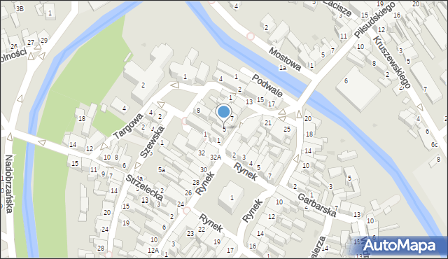 Kościan, Szczepanowskiego Stanisława, 5, mapa Kościan