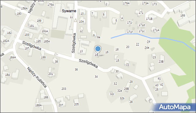 Kościelisko, Szeligówka, 15A, mapa Kościelisko