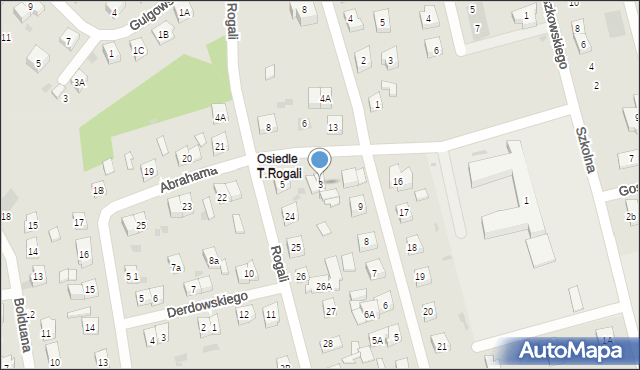 Kościerzyna, Szkolna, 3, mapa Kościerzyna