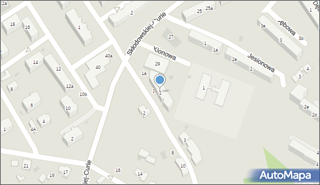 Kościerzyna, Szydlice, 1, mapa Kościerzyna