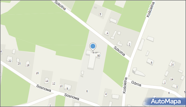 Kostrzyn, Szkolna, 7, mapa Kostrzyn