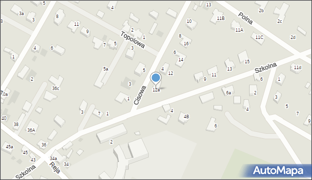 Kostrzyn nad Odrą, Szkolna, 12a, mapa Kostrzyn nad Odrą