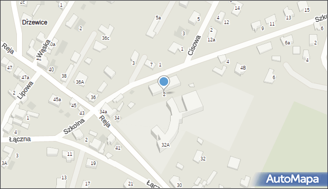 Kostrzyn nad Odrą, Szkolna, 2, mapa Kostrzyn nad Odrą