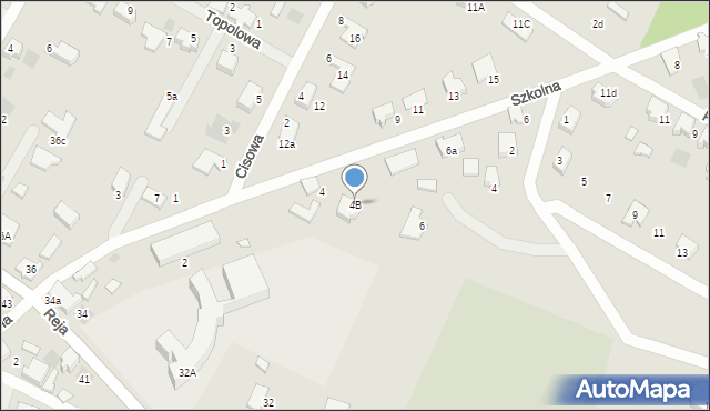 Kostrzyn nad Odrą, Szkolna, 4a, mapa Kostrzyn nad Odrą