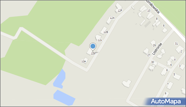 Kostrzyn nad Odrą, Szumiłowska, 12d, mapa Kostrzyn nad Odrą