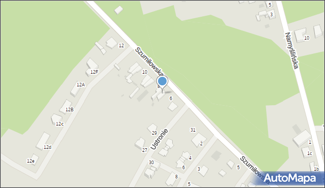 Kostrzyn nad Odrą, Szumiłowska, 6, mapa Kostrzyn nad Odrą