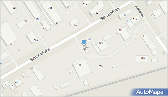 Koszalin, Szczecińska, 31e, mapa Koszalina