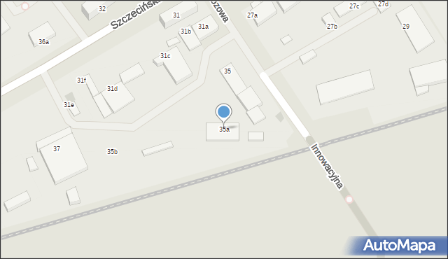 Koszalin, Szczecińska, 35a, mapa Koszalina