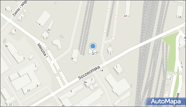 Koszalin, Szczecińska, 2a, mapa Koszalina