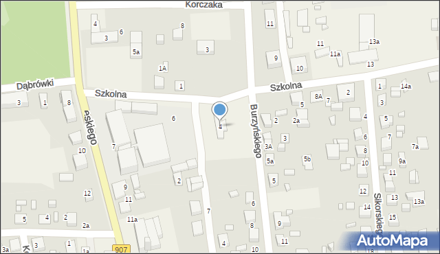 Koszęcin, Szkolna, 4, mapa Koszęcin