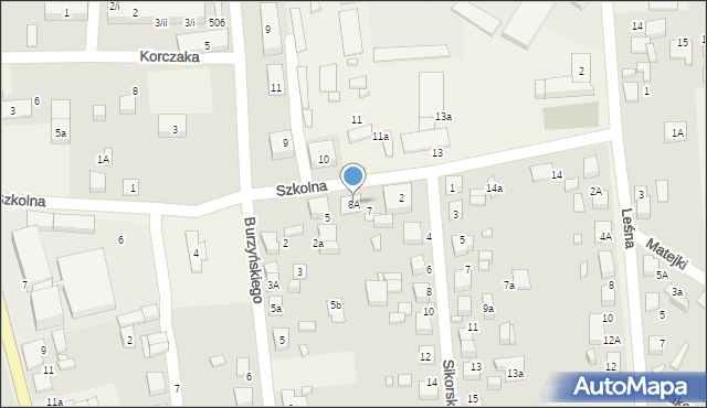 Koszęcin, Szkolna, 8A, mapa Koszęcin