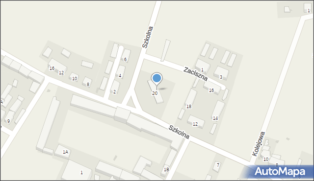 Kotla, Szkolna, 20b, mapa Kotla