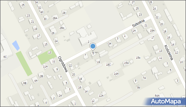 Kotuń, Szkolna, 5, mapa Kotuń