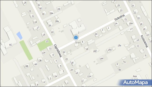Kotuń, Szkolna, 7, mapa Kotuń