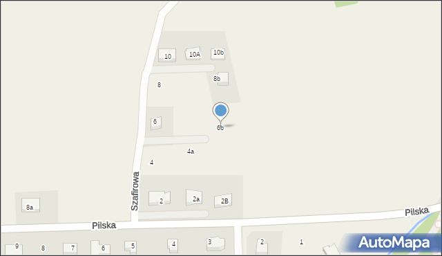 Kotuń, Szafirowa, 6b, mapa Kotuń