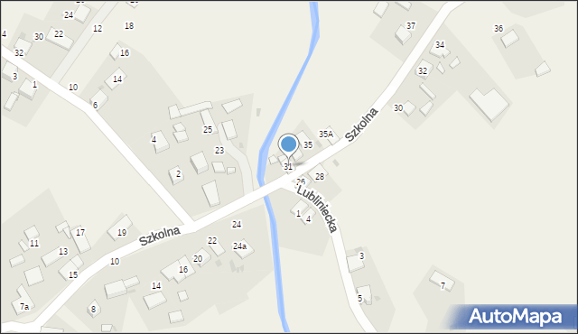 Koty, Szkolna, 31, mapa Koty