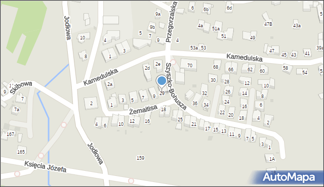 Kraków, Szyszko-Bohusza Adolfa, 29, mapa Krakowa