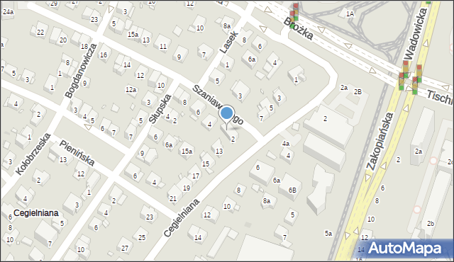 Kraków, Szaniawskiego Klemensa Junoszy, 2a, mapa Krakowa