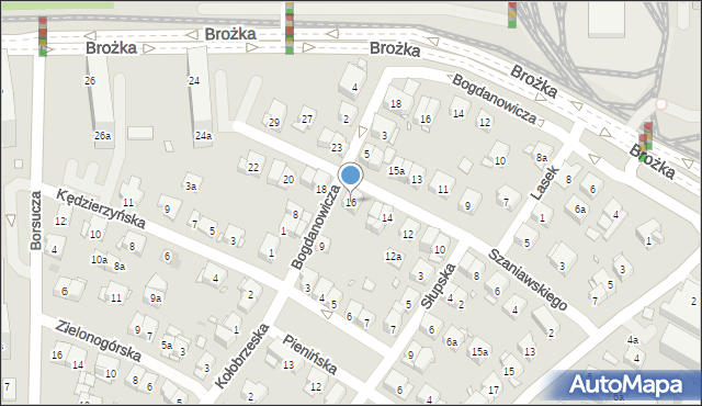 Kraków, Szaniawskiego Klemensa Junoszy, 16, mapa Krakowa