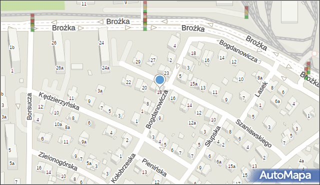 Kraków, Szaniawskiego Klemensa Junoszy, 18, mapa Krakowa