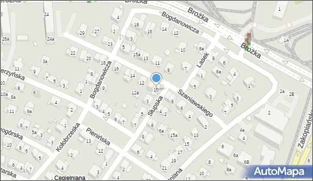 Kraków, Szaniawskiego Klemensa Junoszy, 10, mapa Krakowa