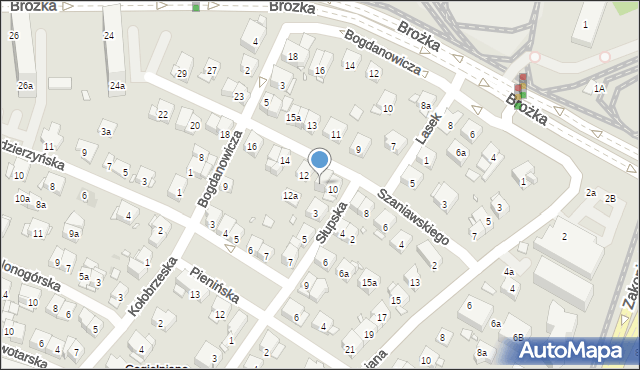 Kraków, Szaniawskiego Klemensa Junoszy, 10a, mapa Krakowa