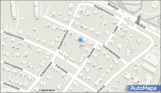 Kraków, Szaniawskiego Klemensa Junoszy, 12a, mapa Krakowa