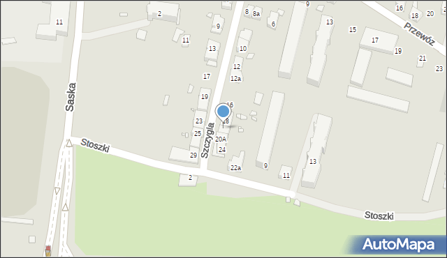 Kraków, Szczygla, 20, mapa Krakowa