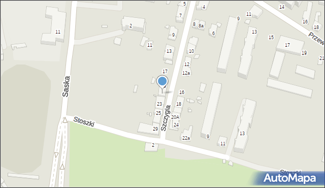 Kraków, Szczygla, 21, mapa Krakowa