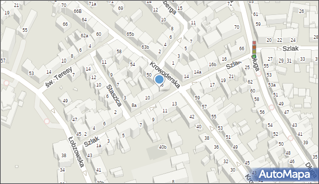 Kraków, Szlak, 12, mapa Krakowa