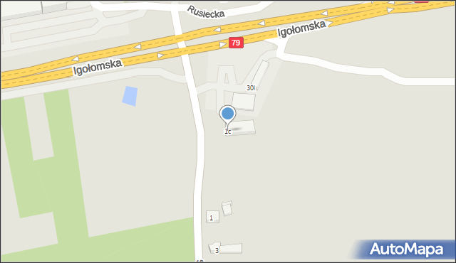 Kraków, Szymańskiego Edwarda, 1c, mapa Krakowa