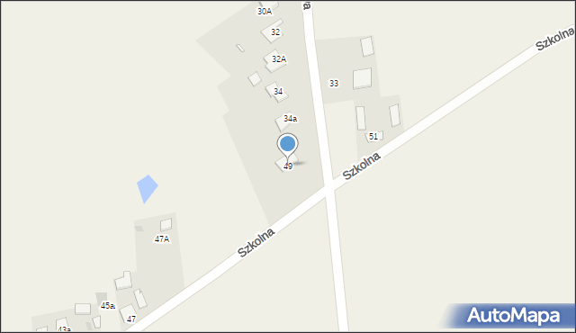 Krępiec, Szkolna, 49, mapa Krępiec